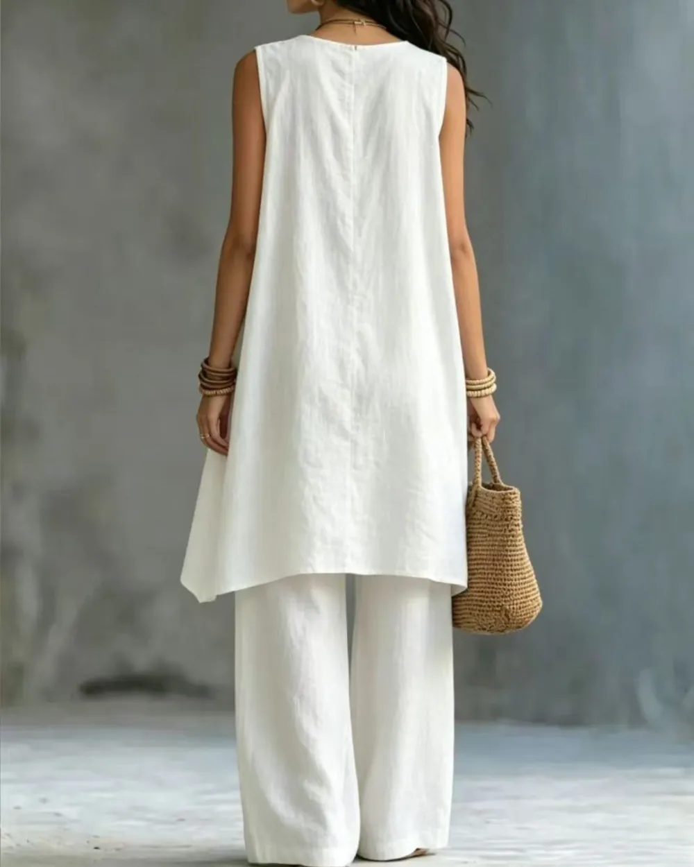 Boho Draped Two-Piece Set