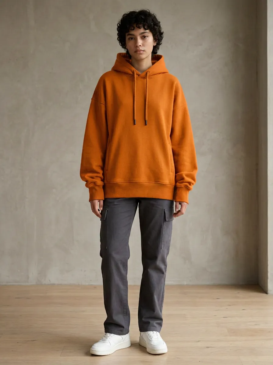 Simple Casual Pullover Unisex Pullover Hoodie