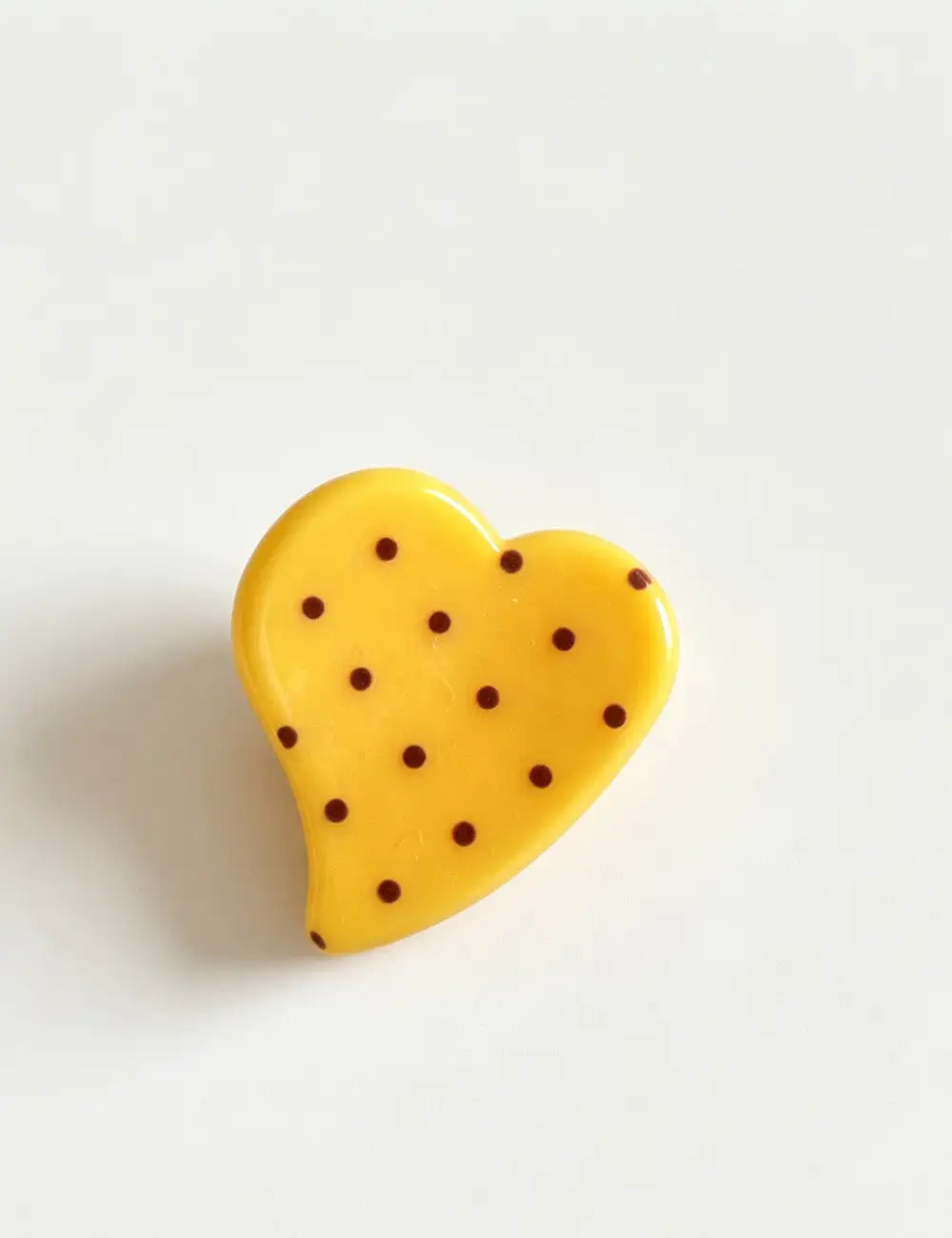 Heart Shape Dots Mini Hair Claw Clip