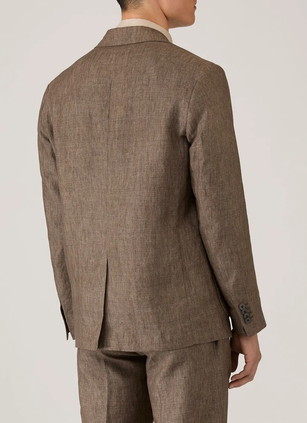 Darted Linen Tailored Blazer