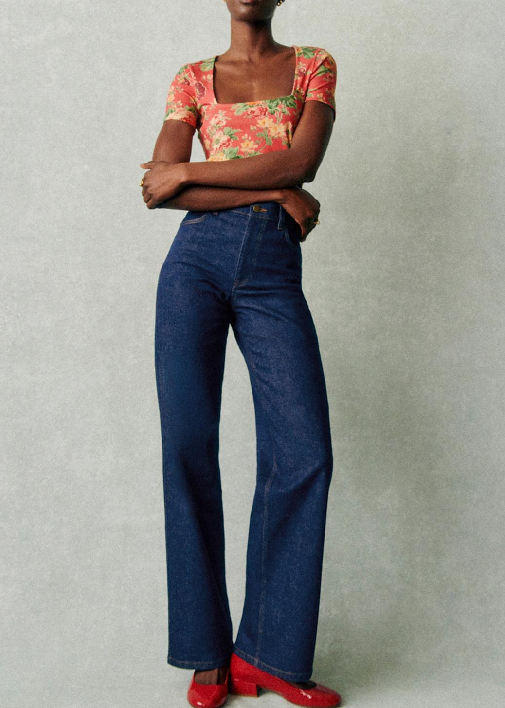 High Waist Straight Jeans