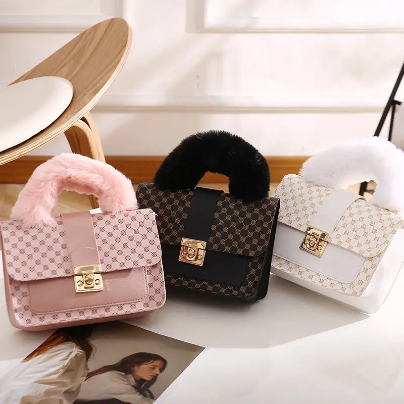 Compact Chain Strap Square Handbag