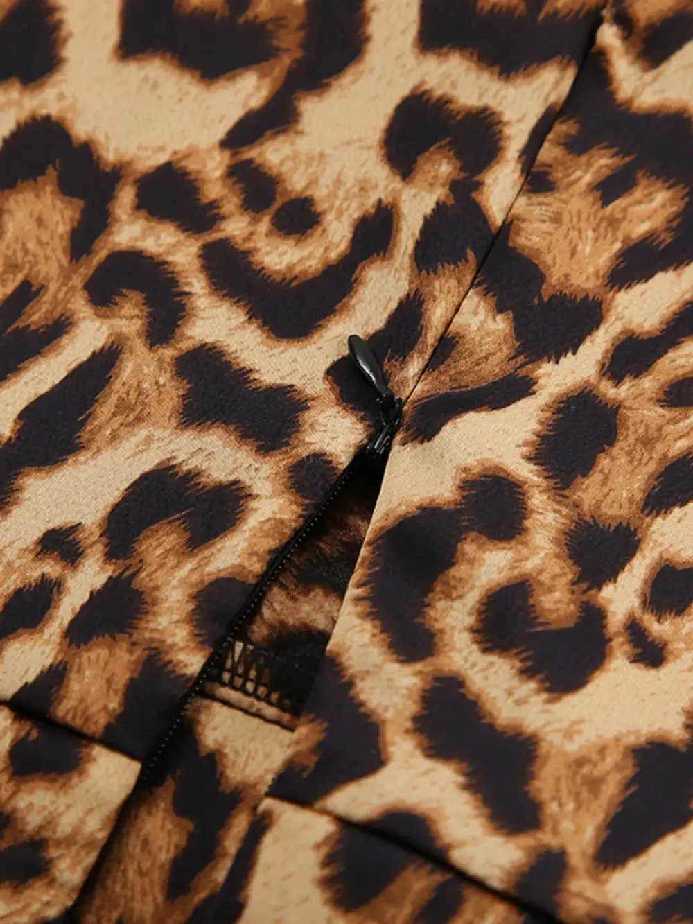 Natural Printed Leopard Skirt