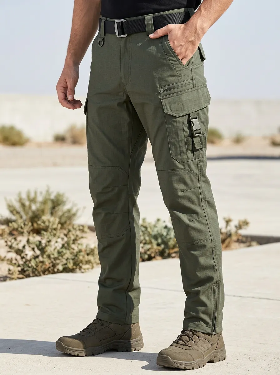Men's Rugged Field Multi-Pocket Waterproof Tactical Cargo Pants