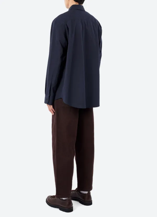 Men's Typewriter Cloth Point Collar Shirt
