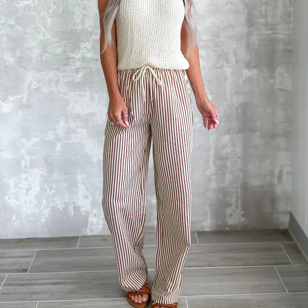Modern Classic Striped Pants