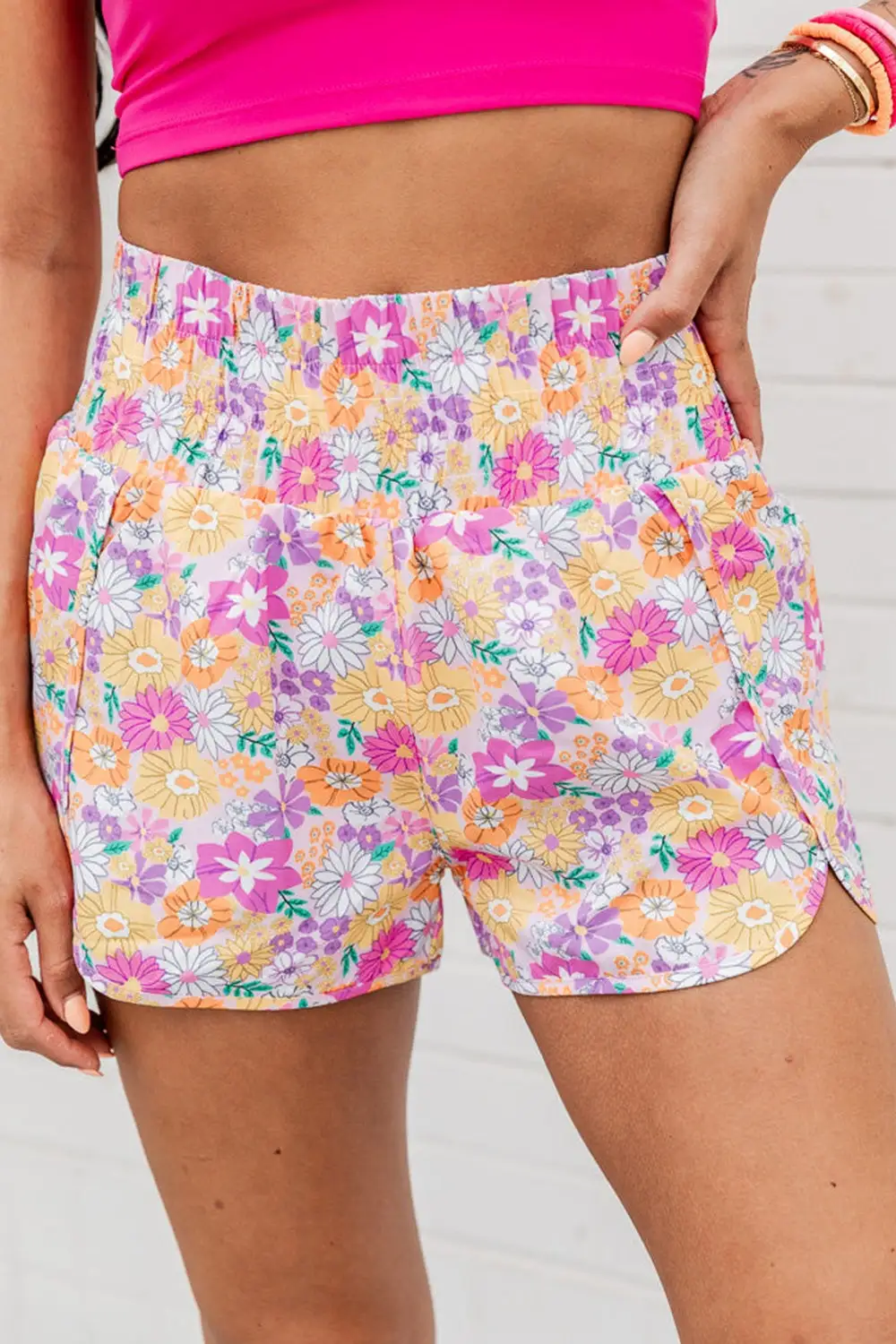 Sequin High Rise Shorts