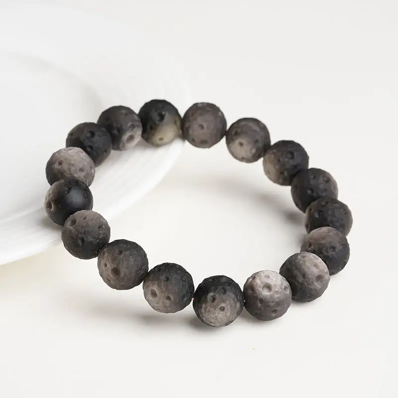 Natural Obsidian Round Beads Bracelet