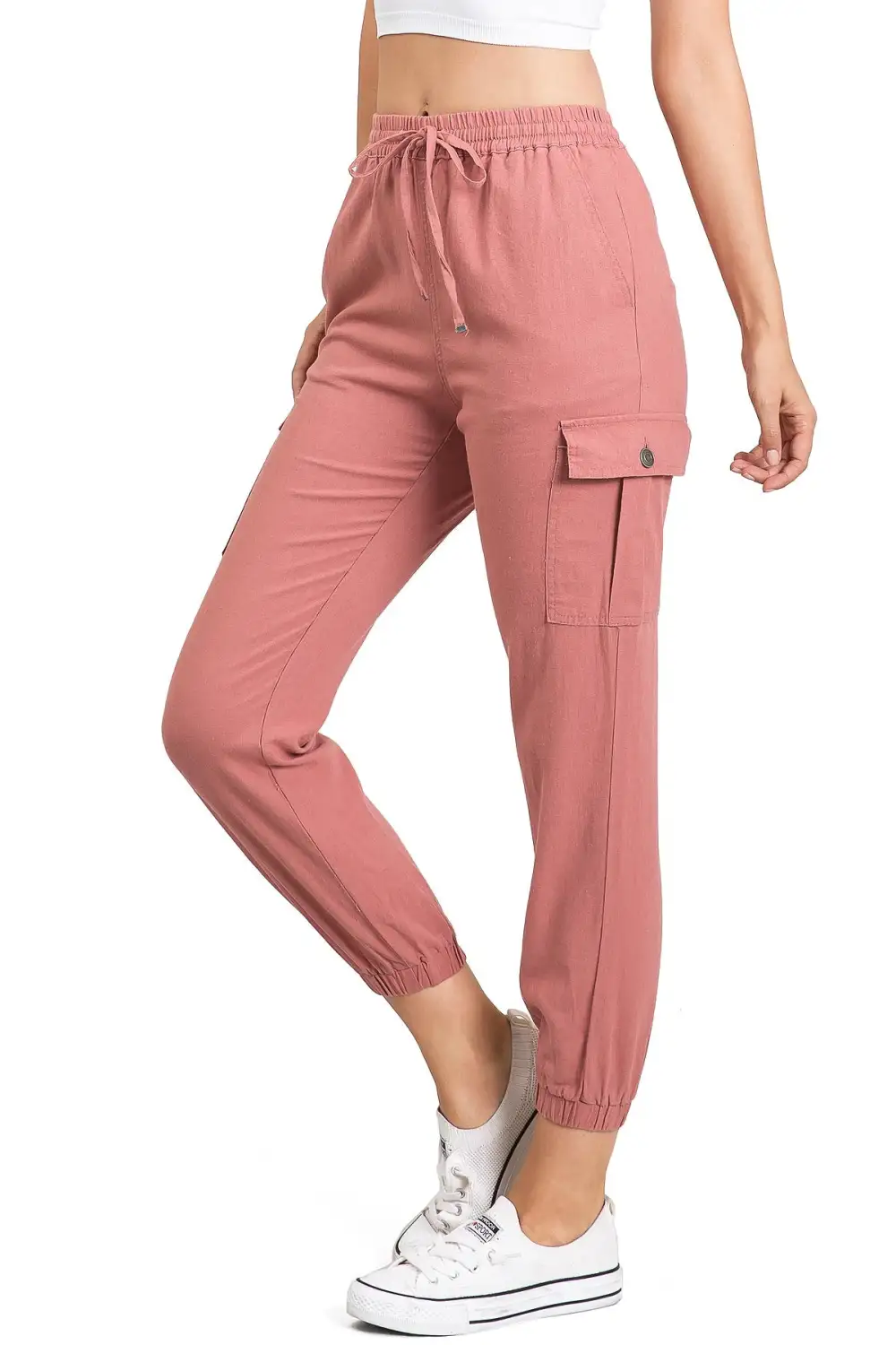 Linen Joggers with Pockets