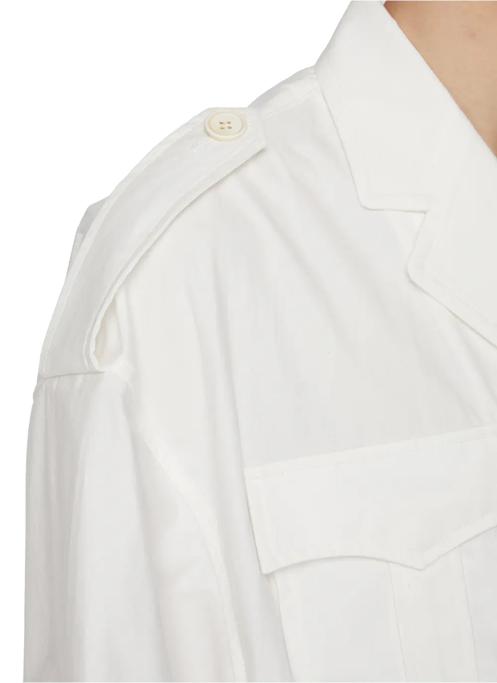 Relaxed Leisure Simple Loose White Cottom Shirt