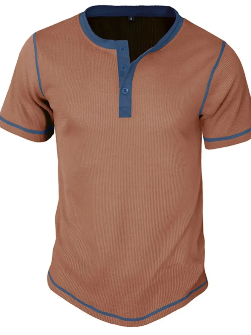 Clean Contrast Detail Collared Polo Shirt