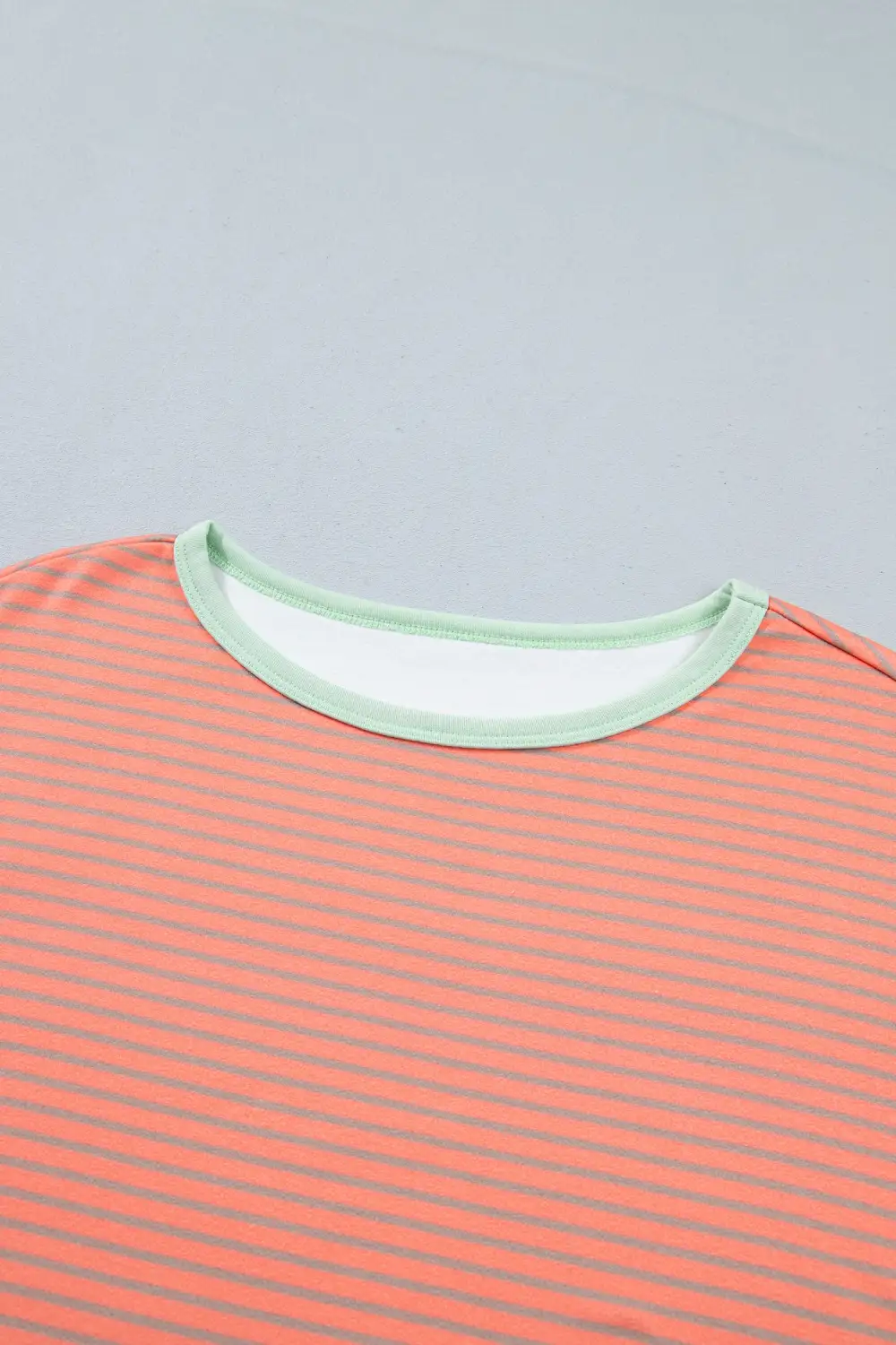Striped Colorblock Long Sleeve Women's Top