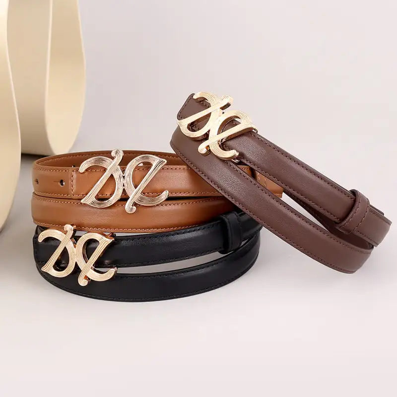Leather Buckle Leather Belt