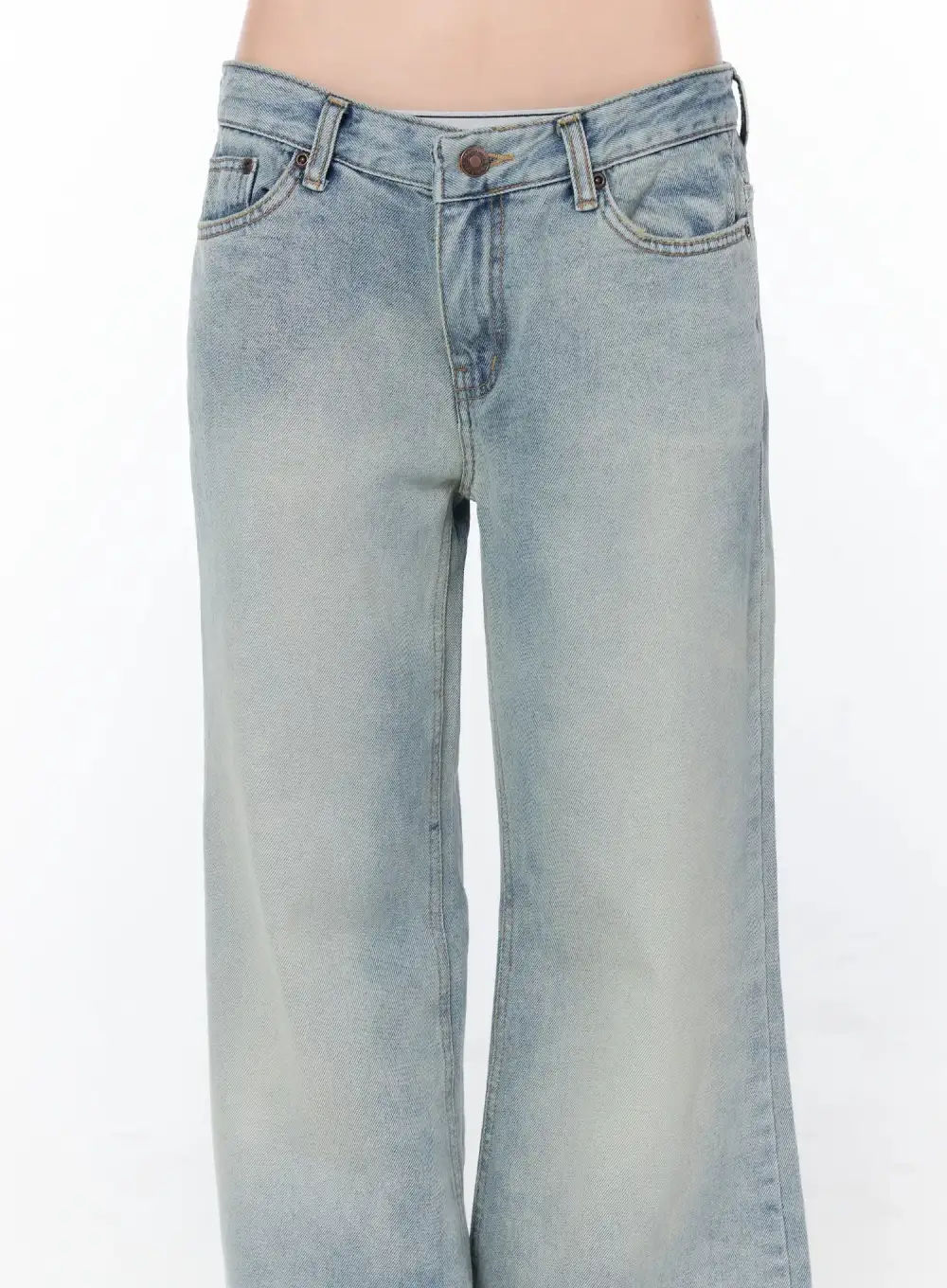 Vintage Wash Bootcut Jeans