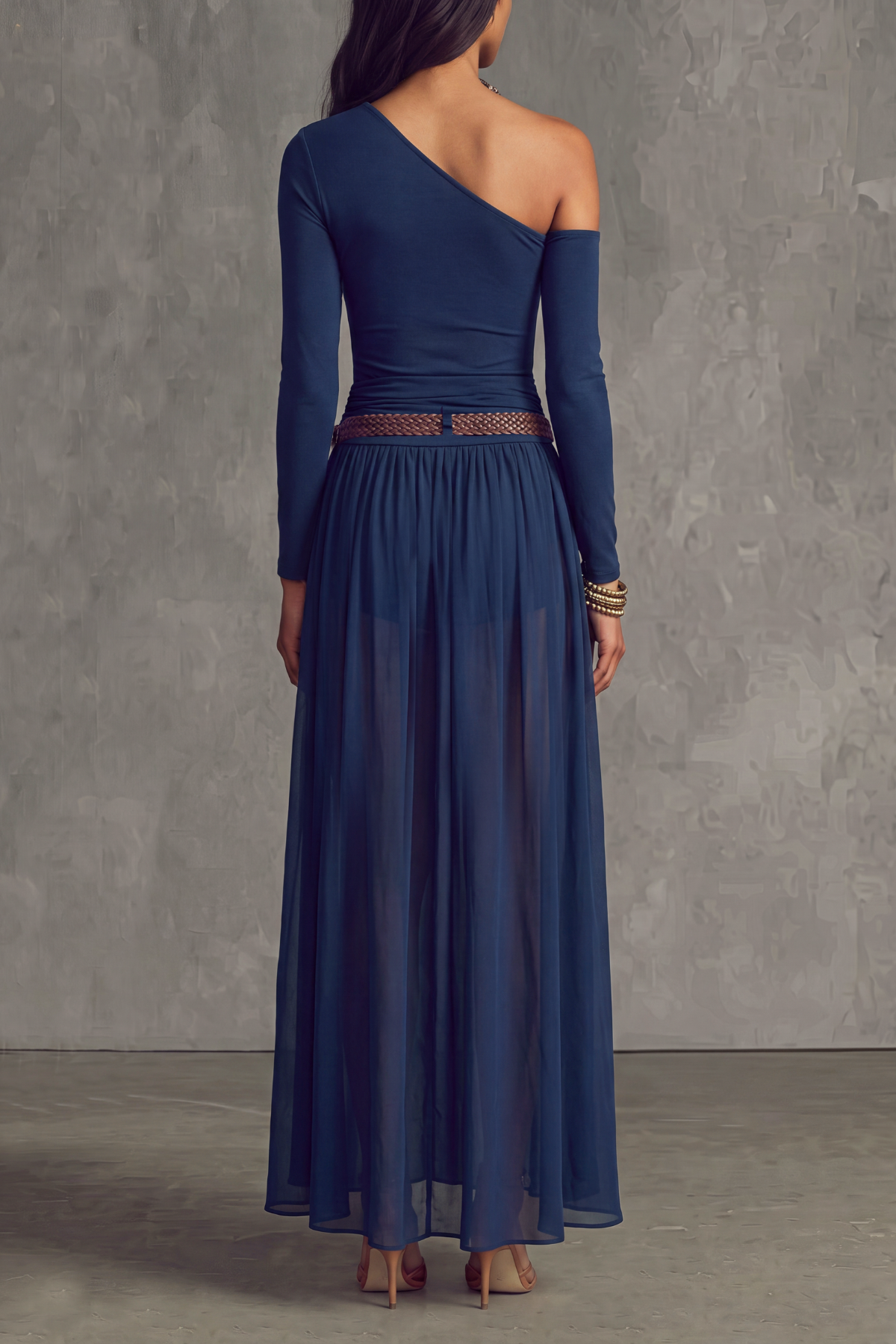 Refined Ruched Maxi Dress