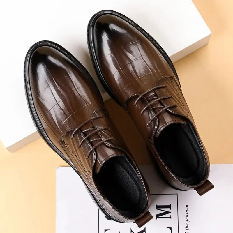 Leather Lace-Up British Business Dress Shoes