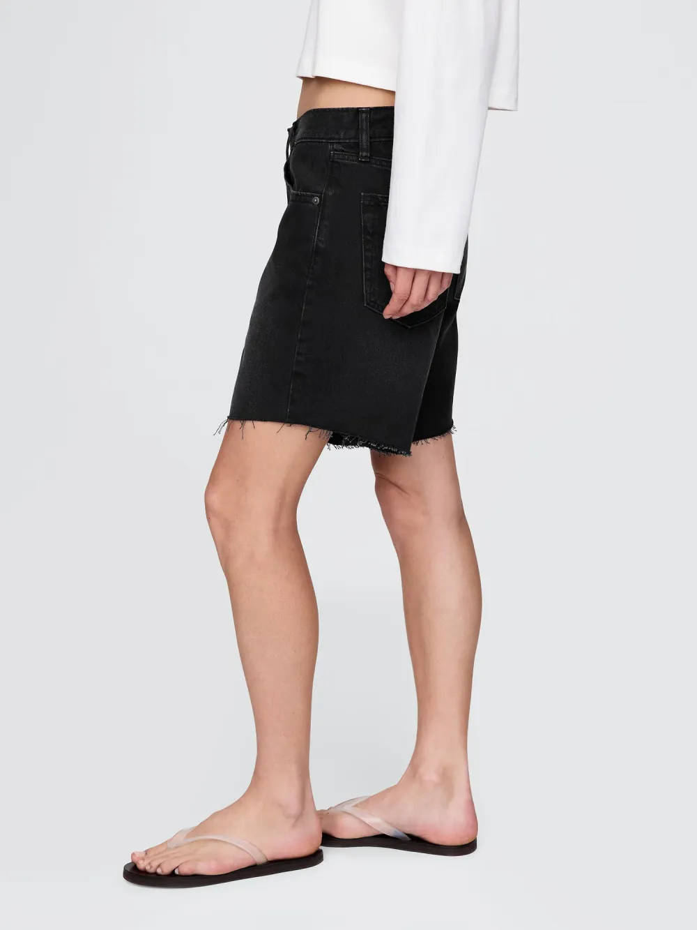 Cotton Denim Shorts