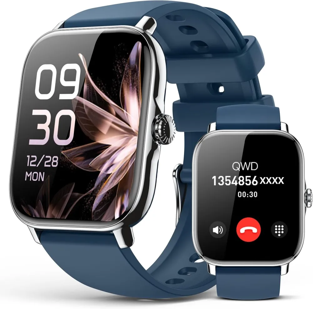 Smart Watch for Women Men- Answer/Make Call, 2025 IP68 Waterproof Fitness Step Tracker Watch with Sleep Monitor/Activity Counter/110+ Sport Mode, Smartwatch for Andriod iPhone iOS Samsung Compatible