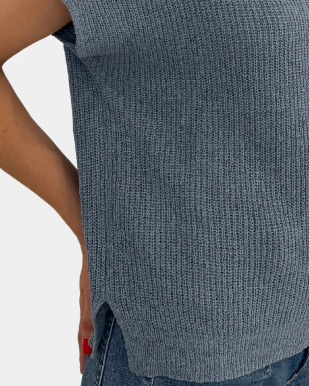 Soft Short Sleeve Sweater Top