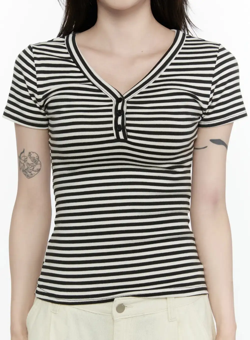 Striped Slim Tee