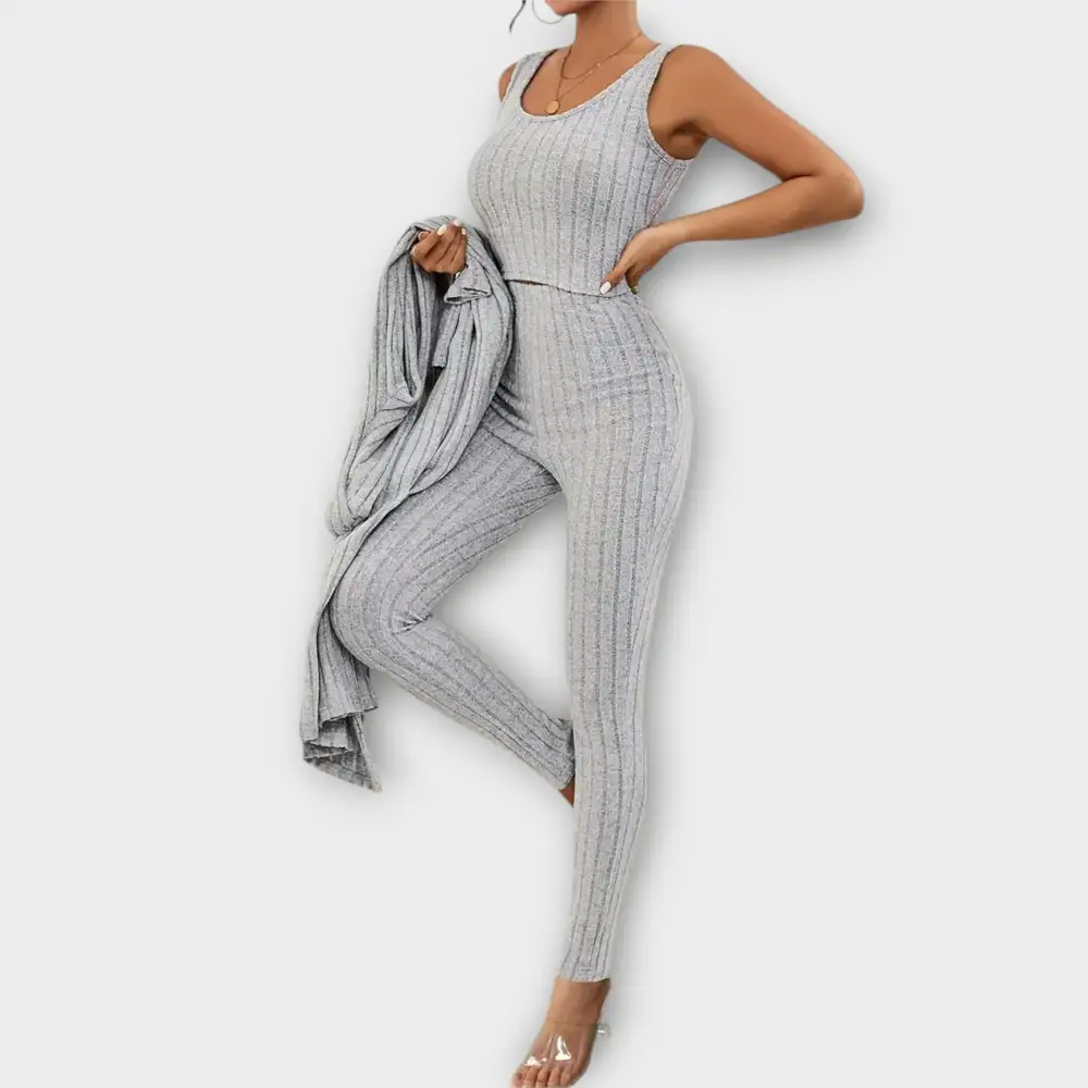 Cardigan Long Sleeve Matching Set