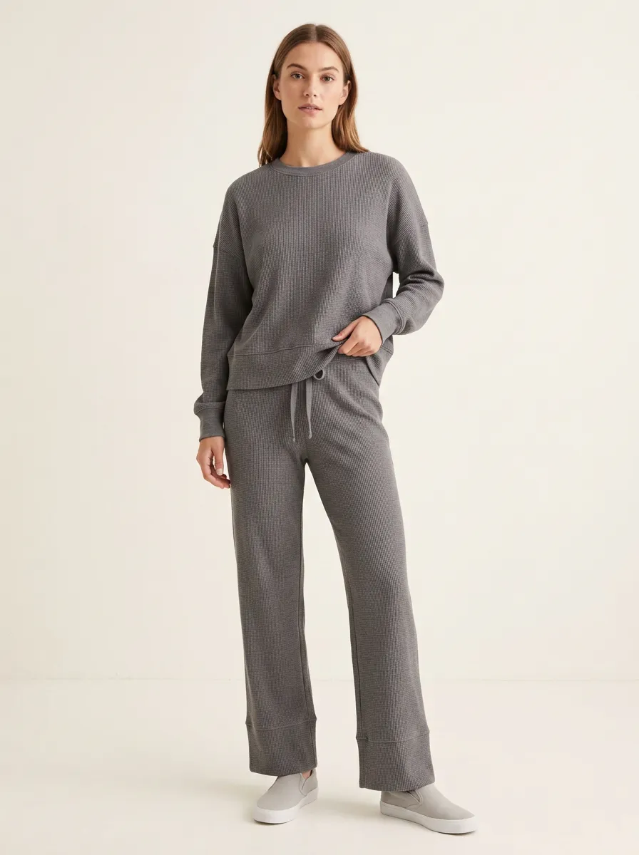 Women's Everyday Waffle Knit Lounge Set