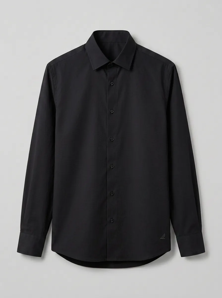Men's Non-Iron Cotton Light Blue Long Sleeve Shirt