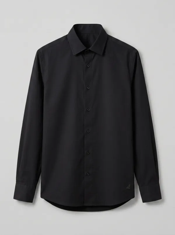 Men's Non-Iron Cotton Light Blue Long Sleeve Shirt