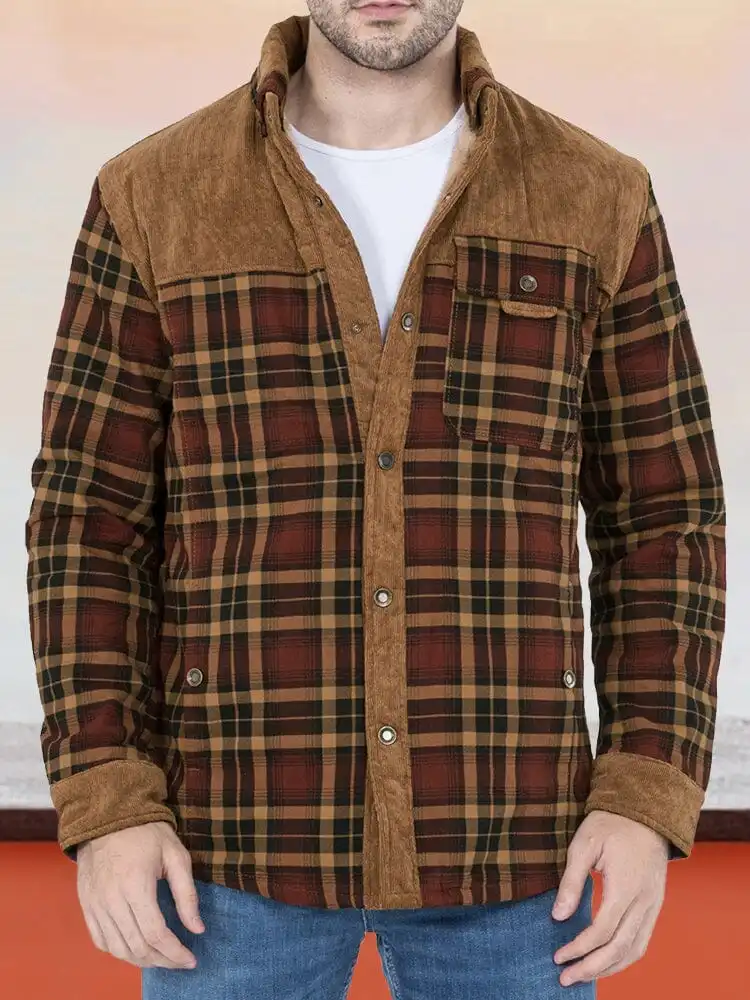 Padded Warm Cotton Flannelette Jacket Coat