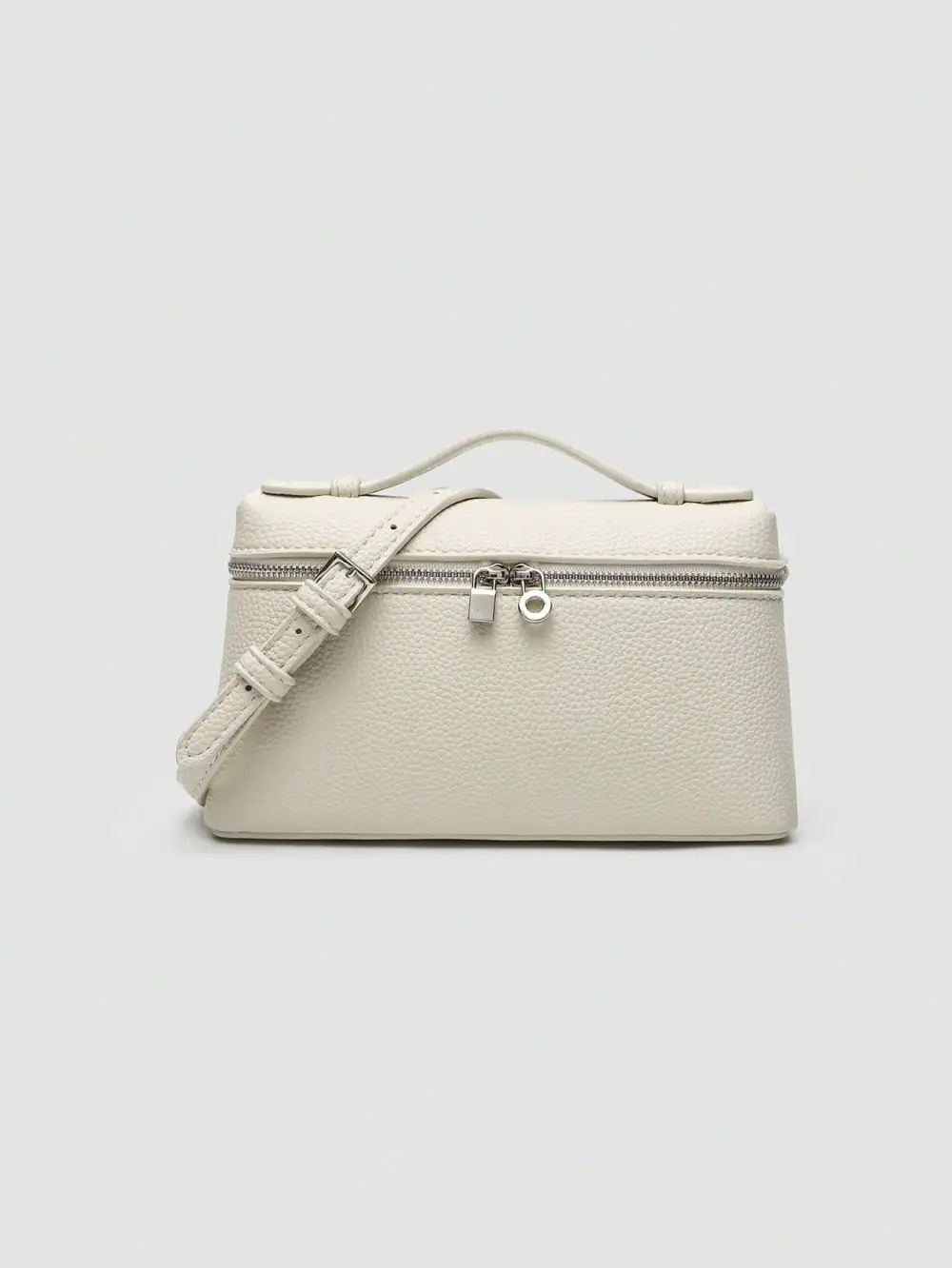 Litchi Grain PU Square Shoulder Bag
