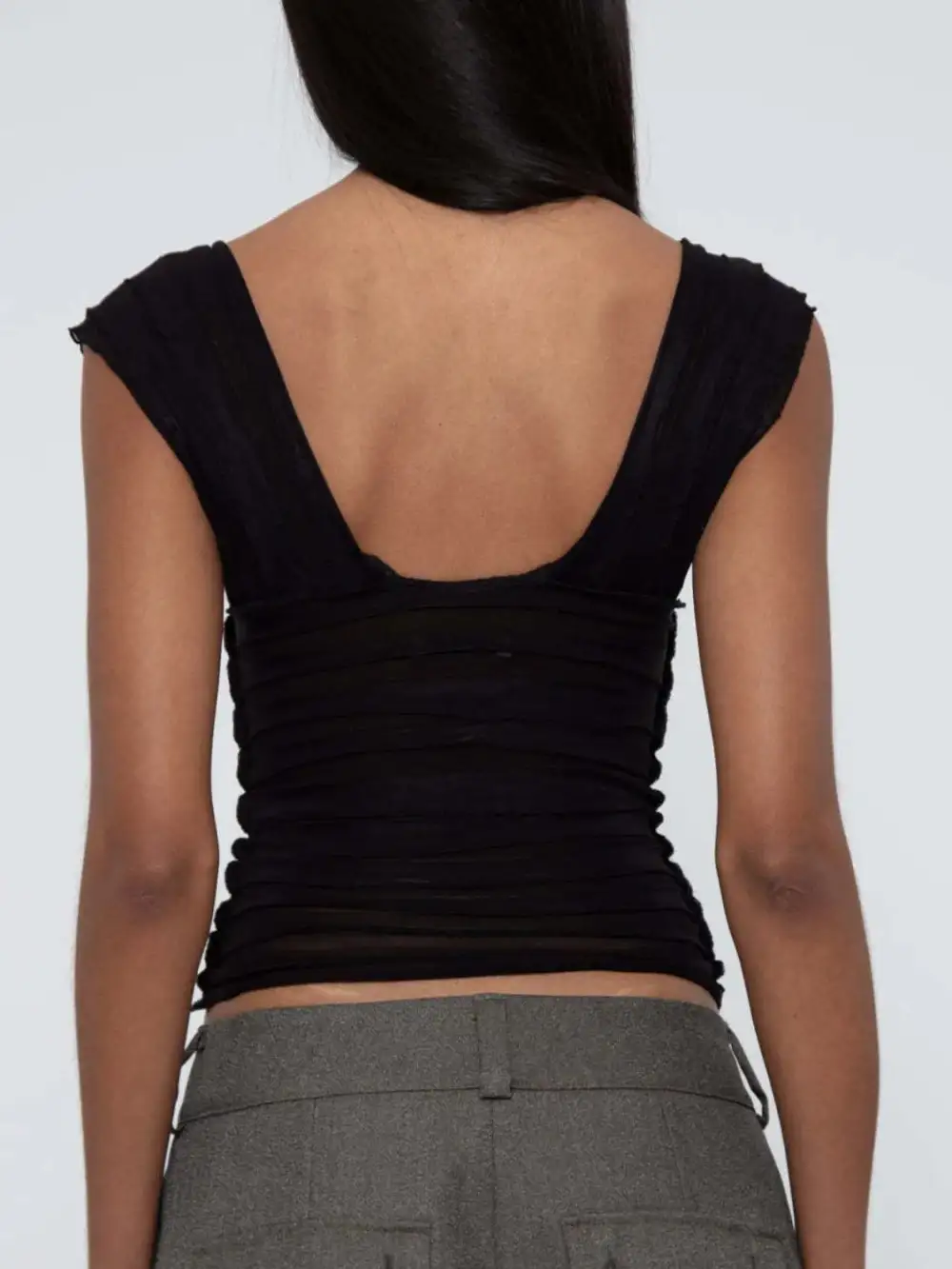 Ruched Solid Tank