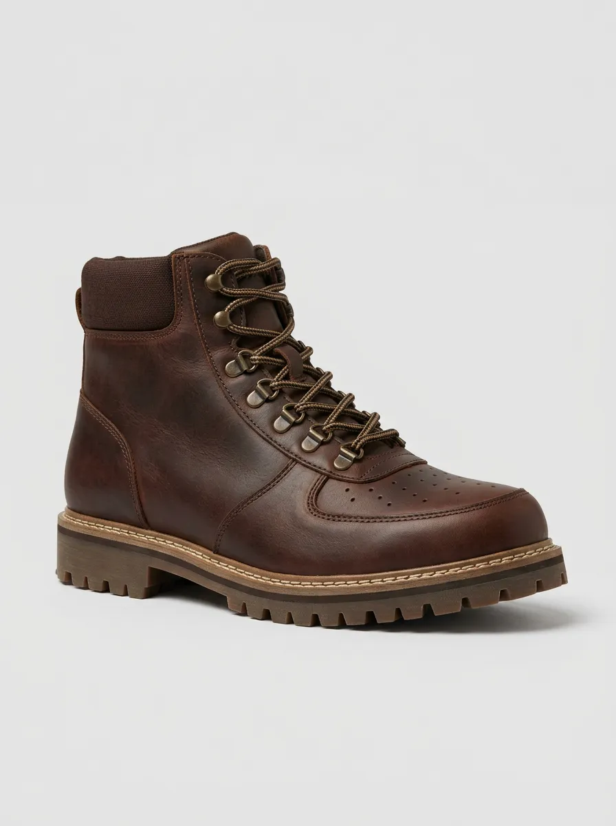 Men's Perforated D-Ring Work Boots