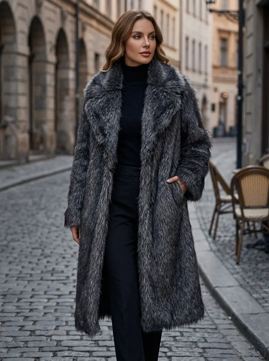 Women's Faux Fur Winter Coat