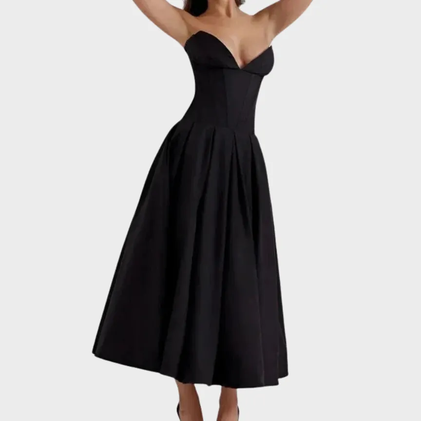 Cotton Flowing Midi Dress