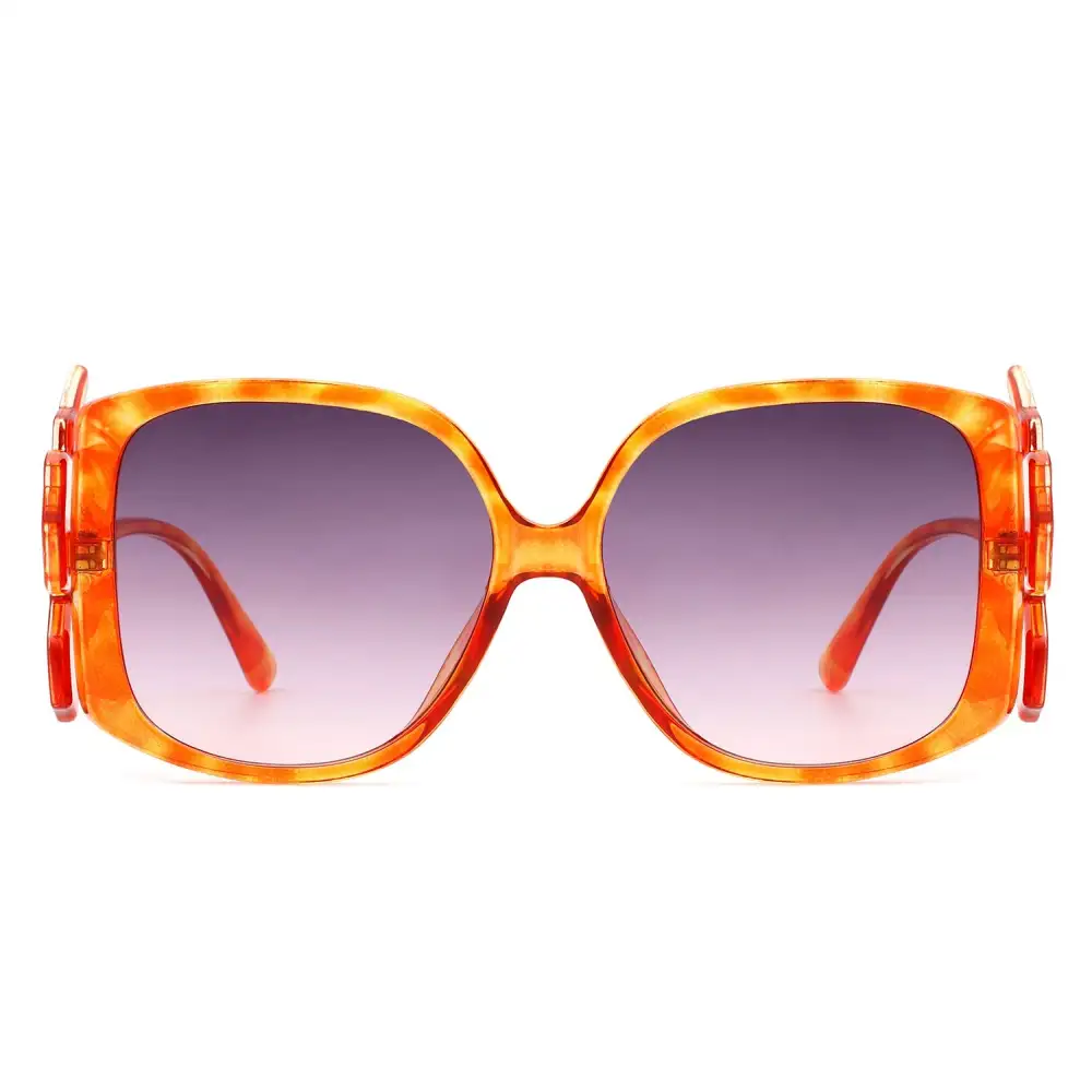 Layered Square Frame Sunglasses
