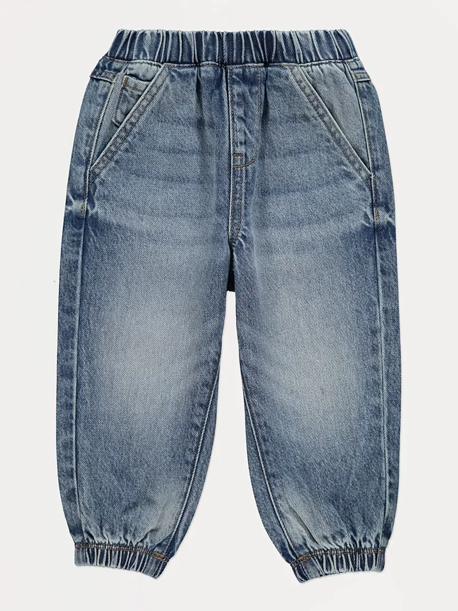 Mid Wash Jogger Jeans