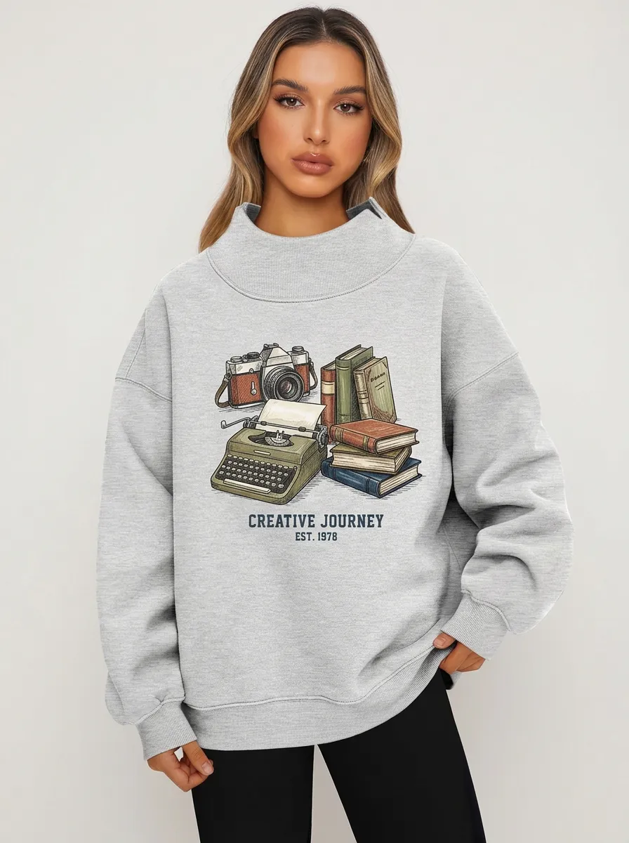 Women's Writer Photographer Creative Journey Graphic Sweatshirt