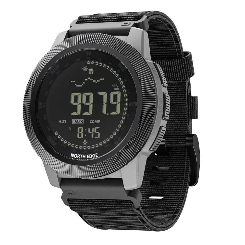North Edge Altimeter Barometer Compass 50M Tactical Outdoor Watch APACHE-CF