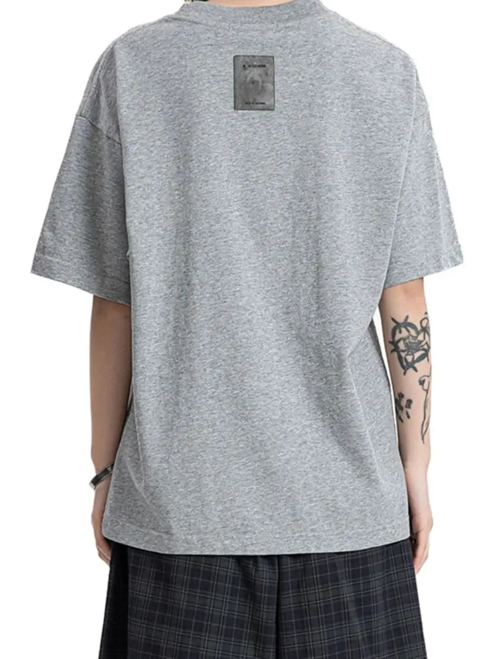 Tic-Tac-Toe Graphic Round-Neck T-Shirt
