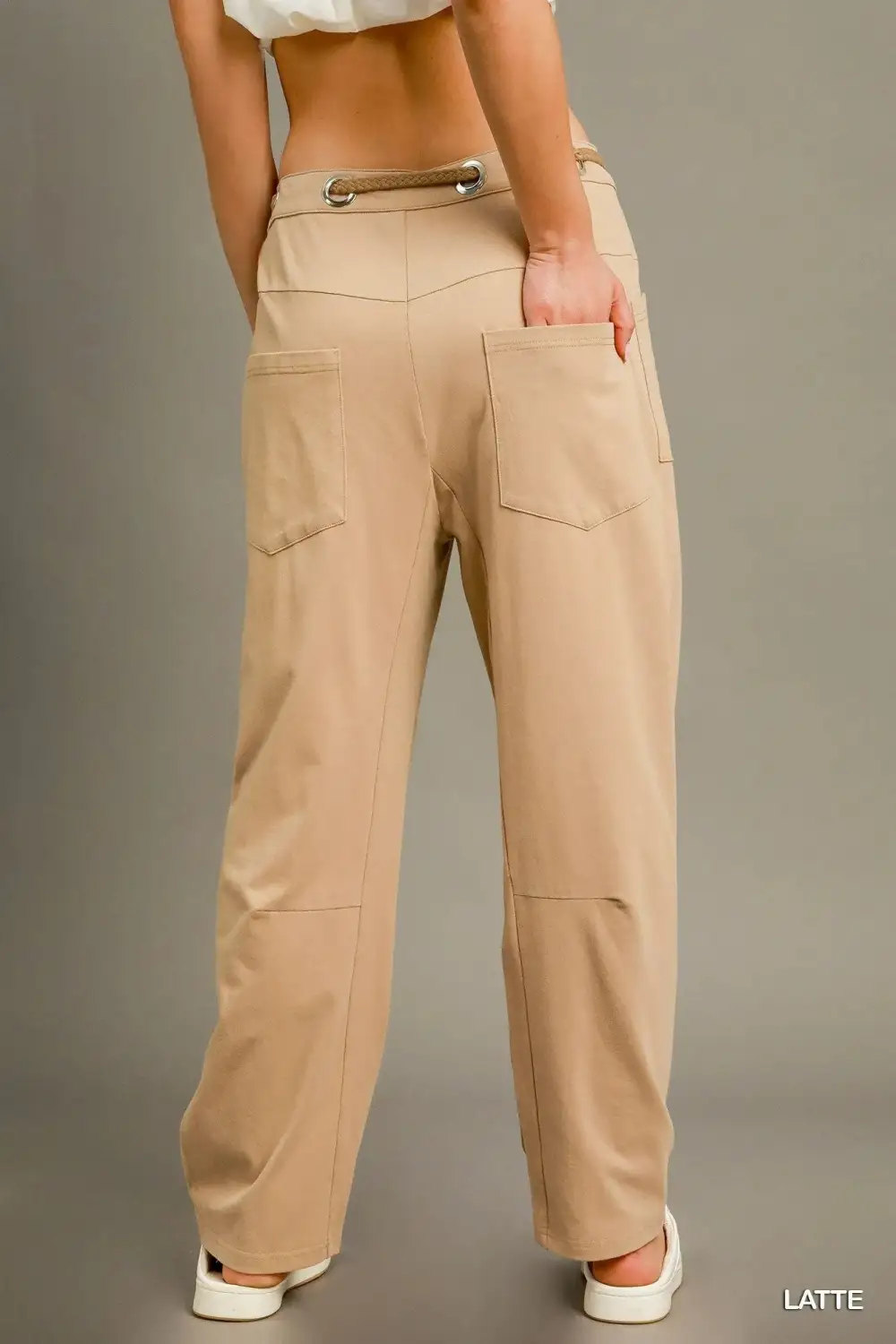 Drawstring Pocketed Casual Everyday Cargo Pants