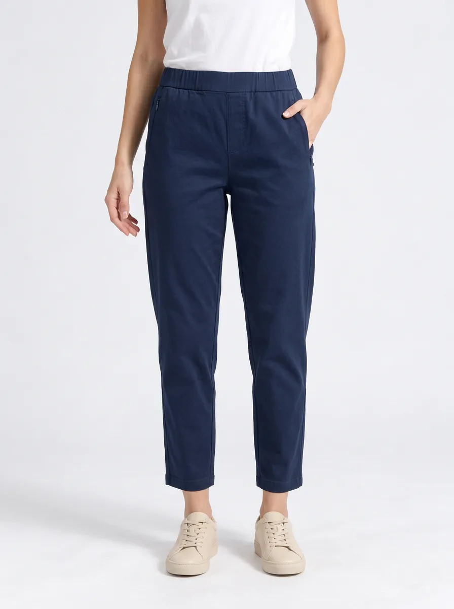 Women's Relaxed Pants with Elastic Waist