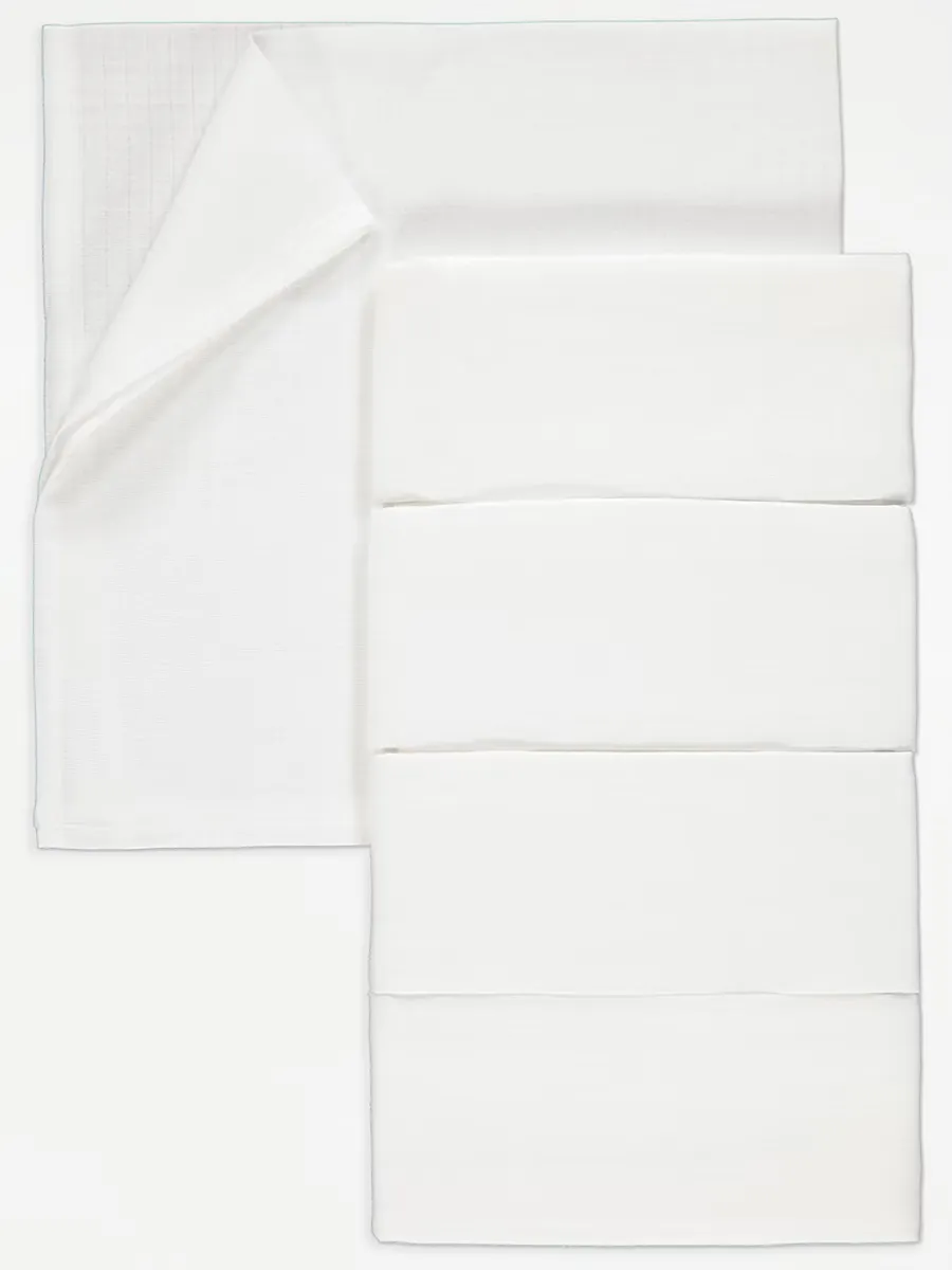 White Muslin Cloths 5 Pack