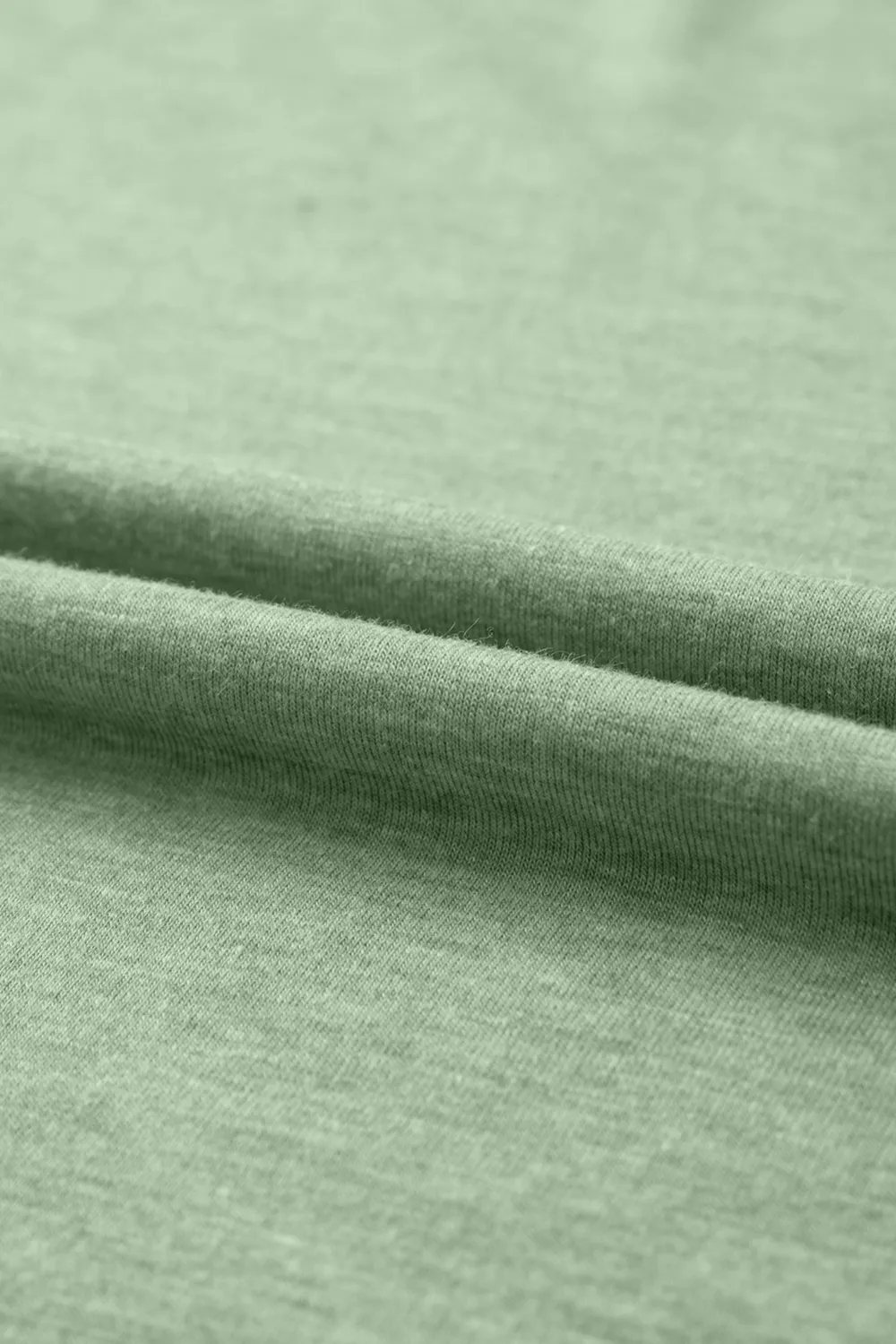 Grass Green V Neck Long Sleeve Top