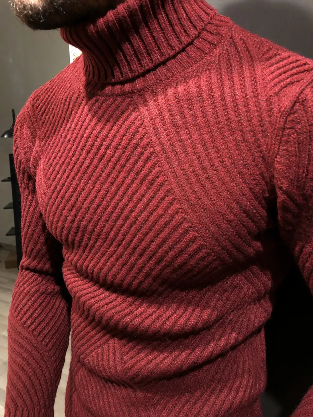 Timeless Slim Fit Knit Turtleneck Sweater