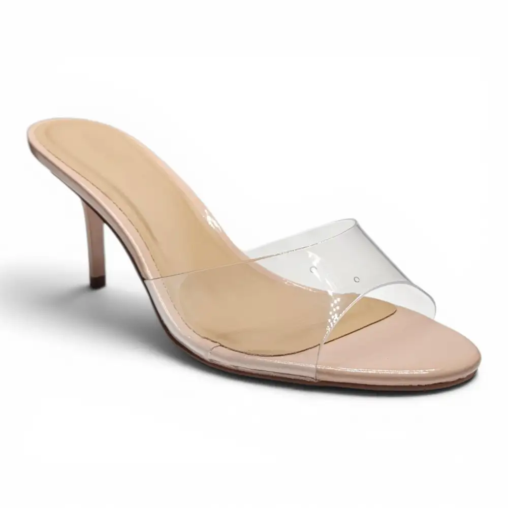 Paris One Band Open Toe Mule Heels