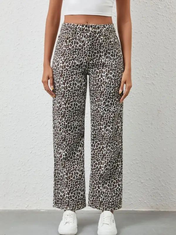 Wide Leg Stretch Jeans