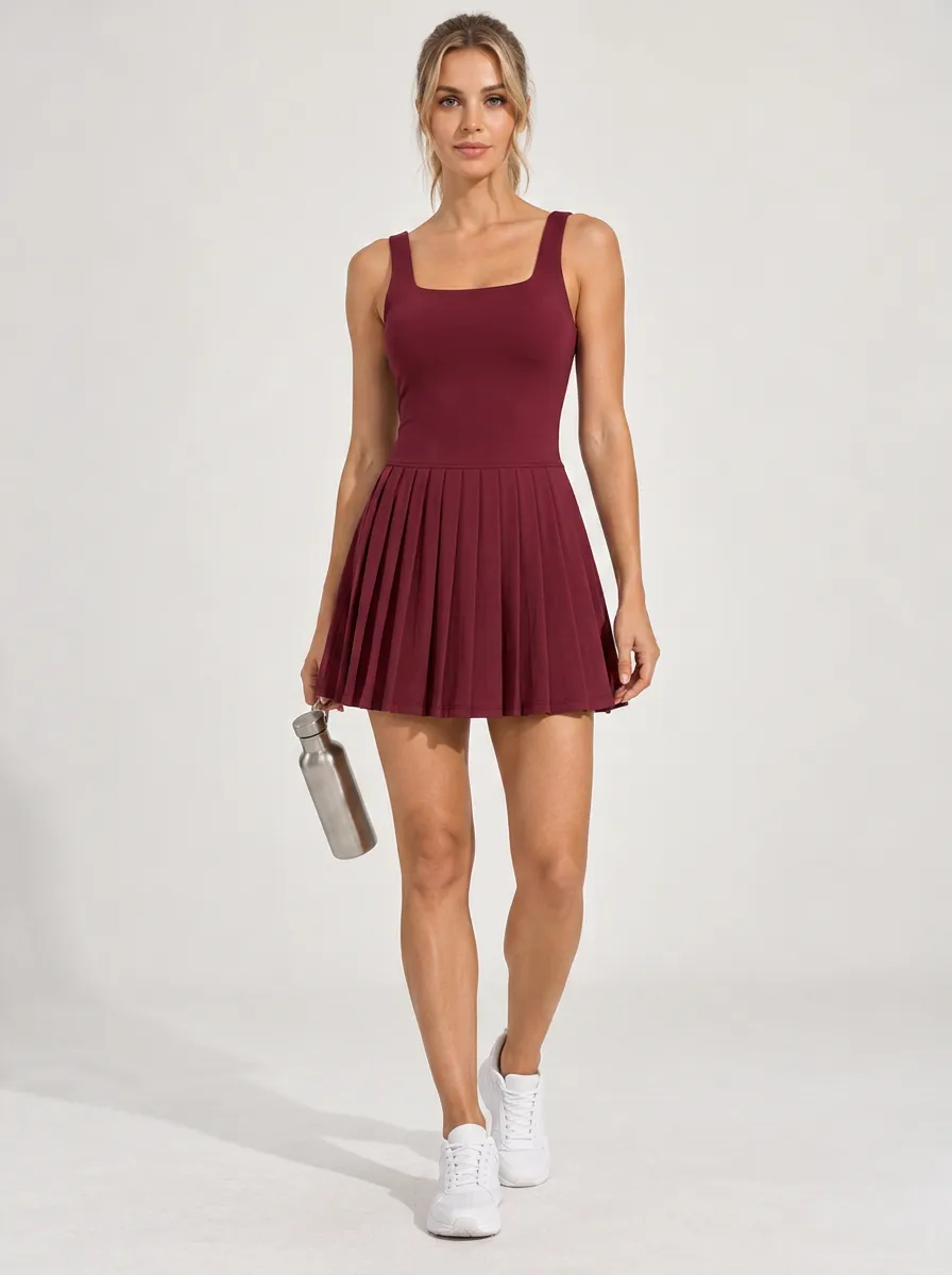 Women's Tennis Relaxed Performance Sleeveless Sports Dress