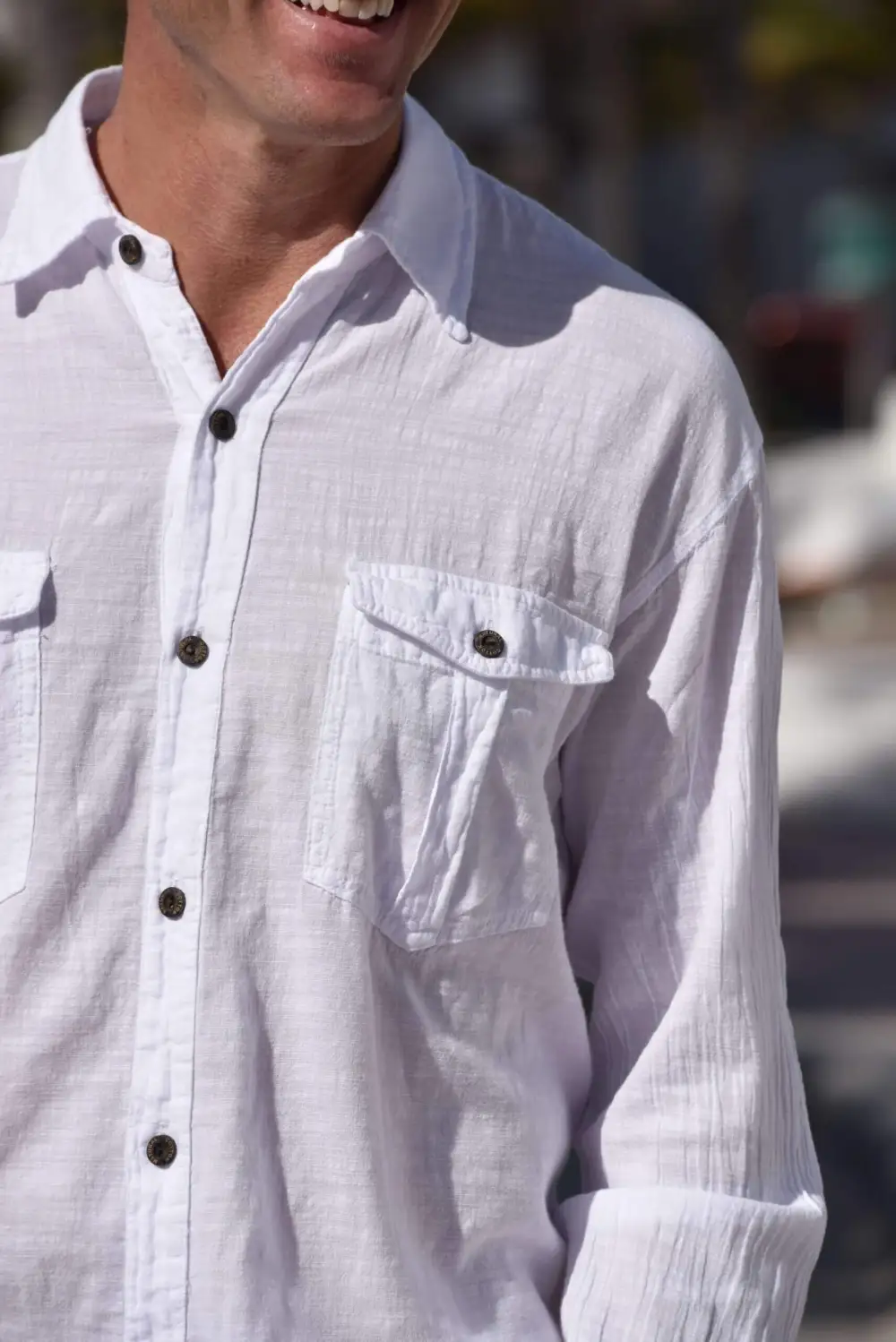 Men's Pocket Detail Woven Shirt