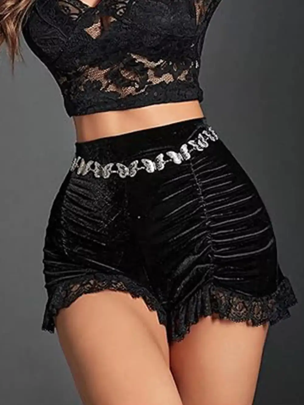 Refined Refined Lace-Trim Casual Shorts