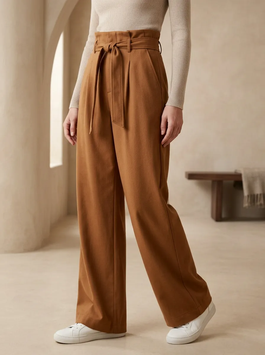 Classic Casual Wide Leg Pants